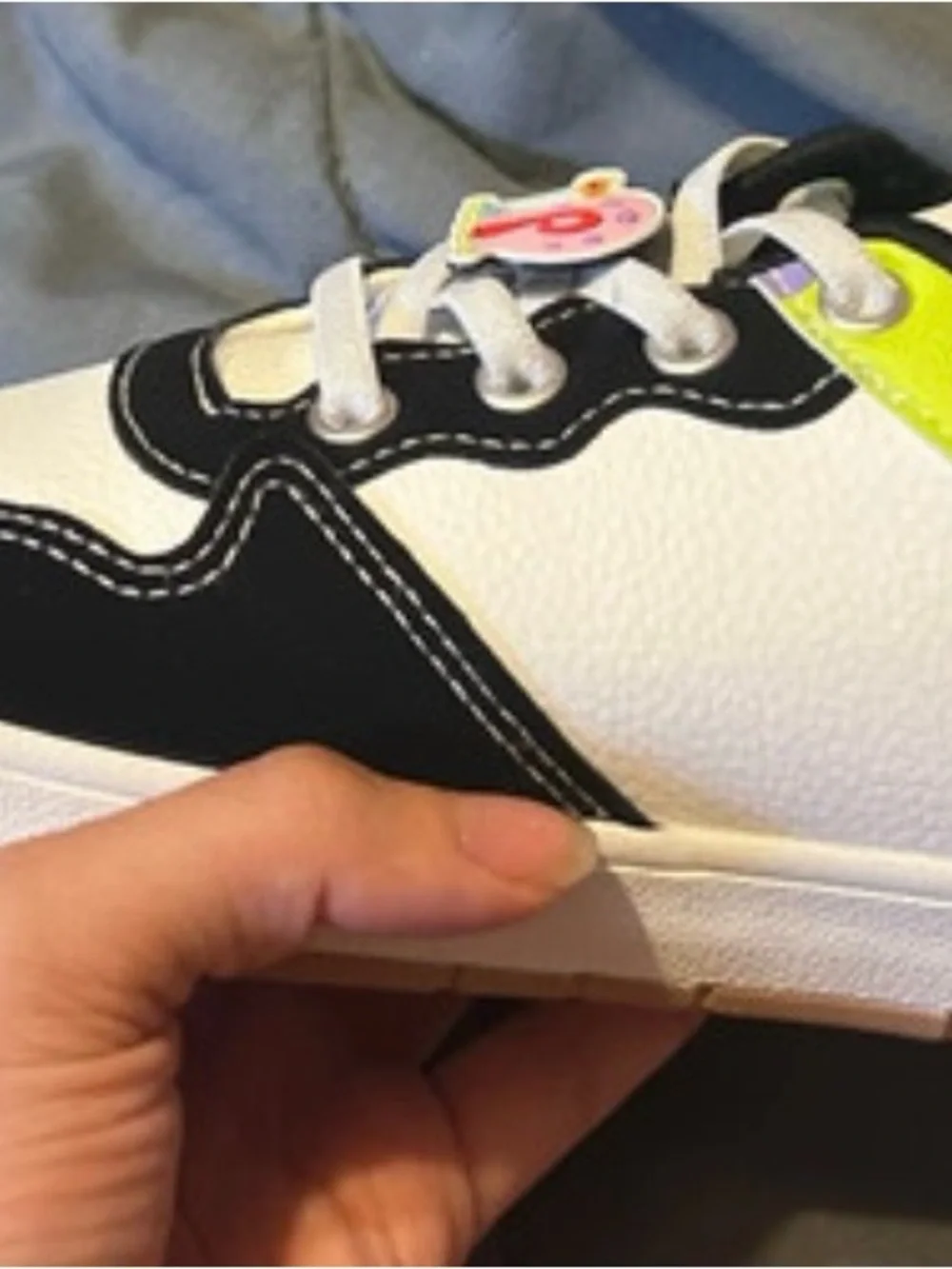 SpongeBob Squarepants Kids Sneakers with Pink Patrick & Neon Green Accents